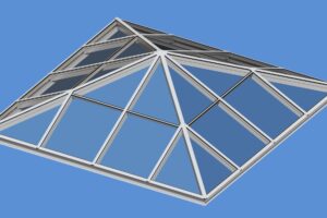 Pyramid structural skylight