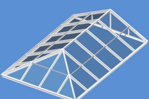 Ridge structural skylight