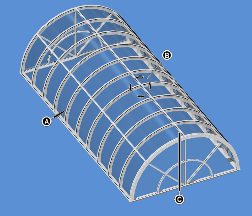 Half-Round Barrel Vault diagram