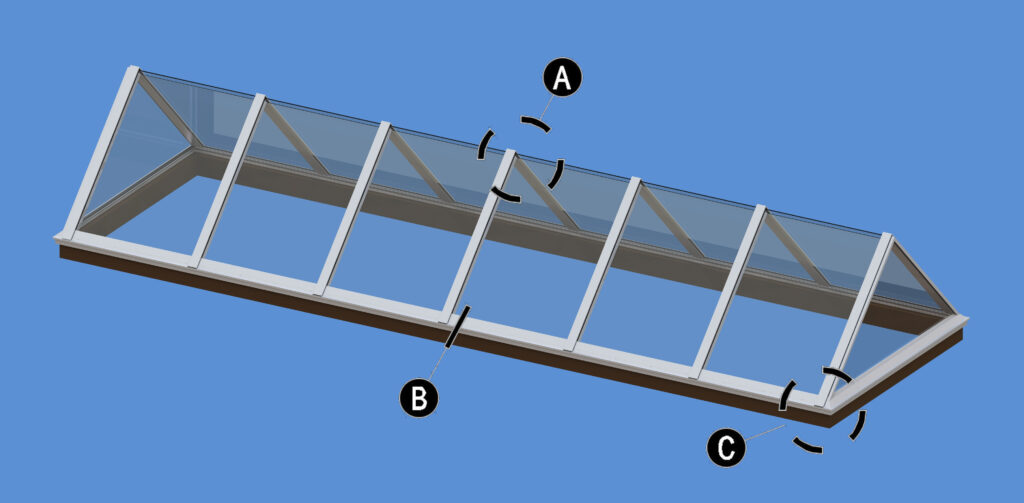 Ridge with Vertical Ends diagram